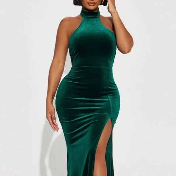 red long velvet dress Amarra 89325 main image 0